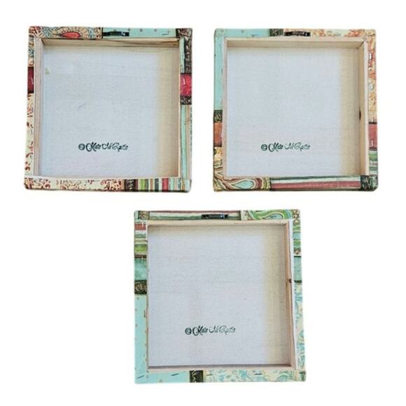 Set of 3 Canvas Inspirational Wall Hangings - 10" x 10" x 1" - Picture 5 of 6